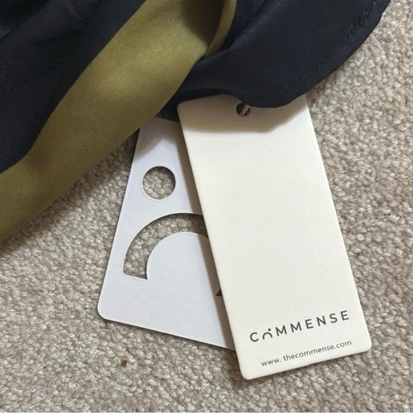 Commense Strapless Dress in Black and Olive - Picture 2 of 4